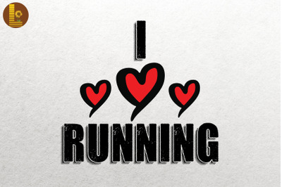 I Love Running Best Gift For Runner