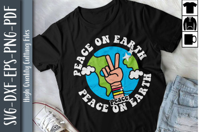 Hippie Slogan Design Peace On Earth