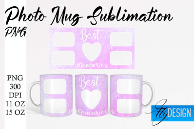 Photo Mug Sublimation PNG | 11 Oz design | 15 Oz Mug Design