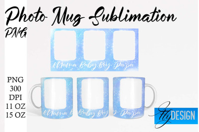 Photo Mug Sublimation PNG | 11 Oz design | 15 Oz Mug Design