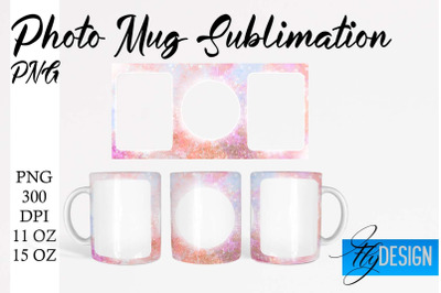 Photo Mug Sublimation PNG | 11 Oz design | 15 Oz Mug Design