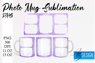 Photo Mug Sublimation PNG | 11 Oz design | 15 Oz Mug Design