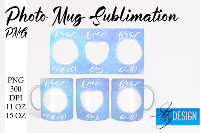 Photo Mug Sublimation PNG | 11 Oz design | 15 Oz Mug Design