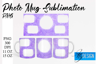 Photo Mug Sublimation PNG | 11 Oz design | 15 Oz Mug Design