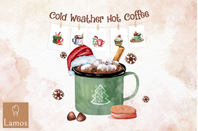 Cold Weather Hot Coffee Hello Winter
