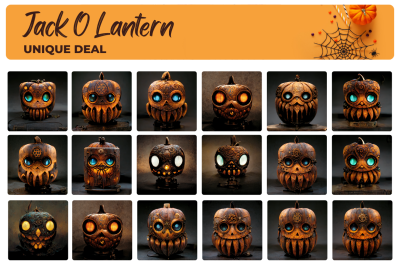 Jack o Lantern pack with graphics for Halloween