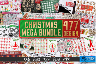 Christmas Mega Bundle SVG | Monogram SVG | Funny Quotes | 3D Layered S