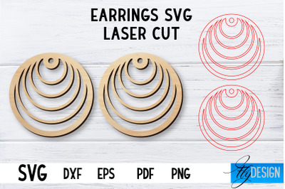 Laser Cut Earrings SVG | Earrings SVG Design | CNC files