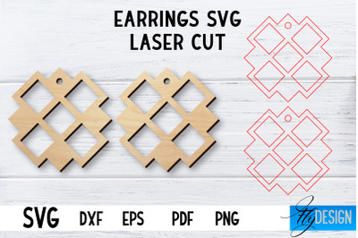 Laser Cut Earrings SVG | Earrings SVG Design | CNC files