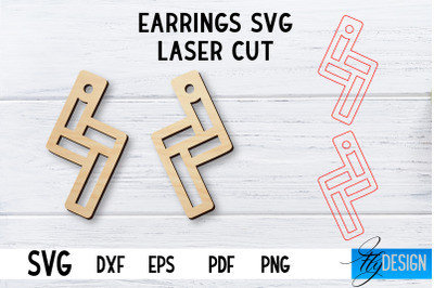 Laser Cut Earrings SVG | Earrings SVG Design | CNC files