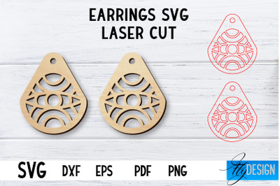 Laser Cut Earrings SVG | Earrings SVG Design | CNC files