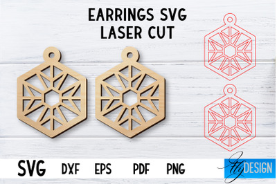 Laser Cut Earrings SVG | Earrings SVG Design | CNC files