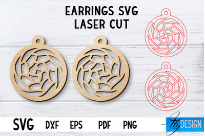 Laser Cut Earrings SVG | Earrings SVG Design | CNC files