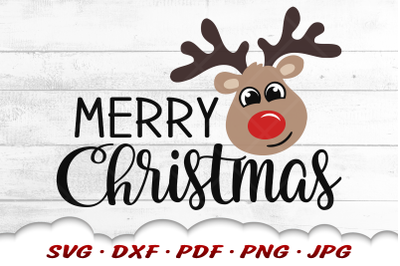 Reindeer SVG | Merry Christmas SVG