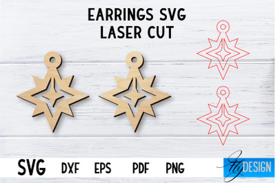 Laser Cut Earrings SVG | Earrings SVG Design | CNC files