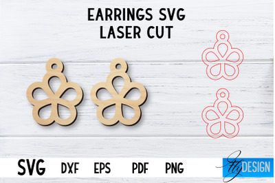 Laser Cut Earrings SVG | Earrings SVG Design | CNC files