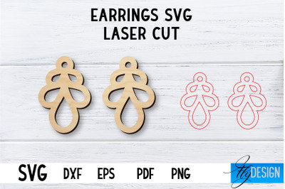 Laser Cut Earrings SVG | Earrings SVG Design | CNC files