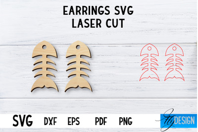 Laser Cut Earrings SVG | Earrings SVG Design | CNC files