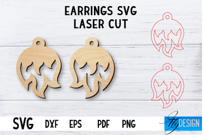 Laser Cut Earrings SVG | Earrings SVG Design | CNC files