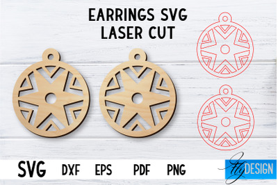 Laser Cut Earrings SVG | Earrings SVG Design | CNC files