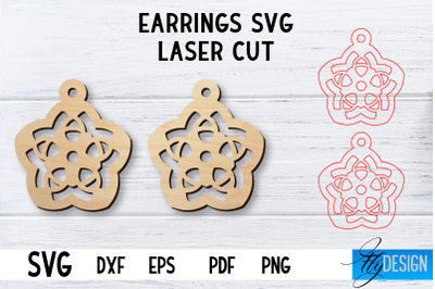 Laser Cut Earrings SVG | Earrings SVG Design | CNC files