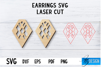 Laser Cut Earrings SVG | Earrings SVG Design | CNC files