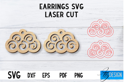 Laser Cut Earrings SVG | Earrings SVG Design | CNC files