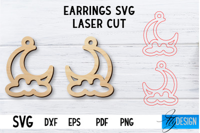 Laser Cut Earrings SVG | Earrings SVG Design | CNC files