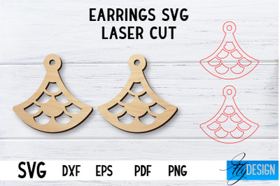 Laser Cut Earrings SVG | Earrings SVG Design | CNC files