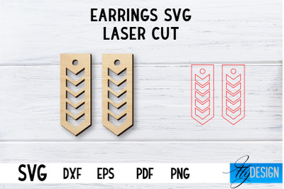 Laser Cut Earrings SVG | Earrings SVG Design | CNC files