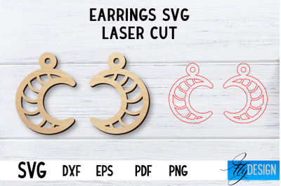 Laser Cut Earrings SVG | Earrings SVG Design | CNC files