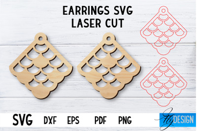 Laser Cut Earrings SVG | Earrings SVG Design | CNC files