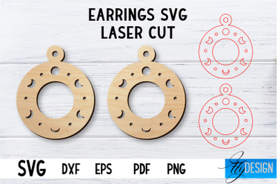 Laser Cut Earrings SVG | Earrings SVG Design | CNC files