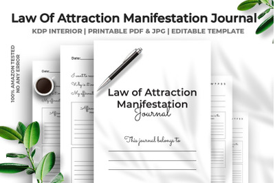 Law Of Attraction Manifestation Journal KDP Interior