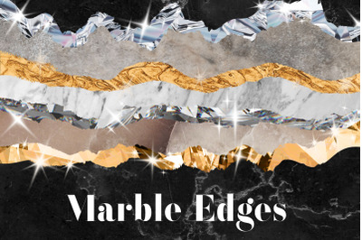 Glam marble edges
