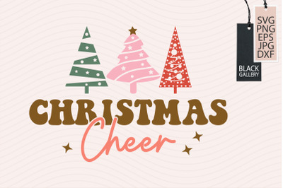 Christmas Cheer, Retro Christmas SVG, Christmas Svg