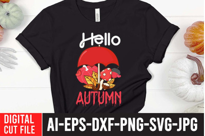 Hello Autumn SVG Cut File