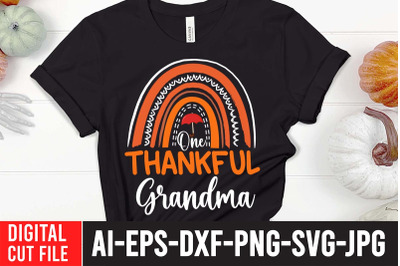 One Thankful Grandma SVG Cut File , Thanksgiving SVG Design