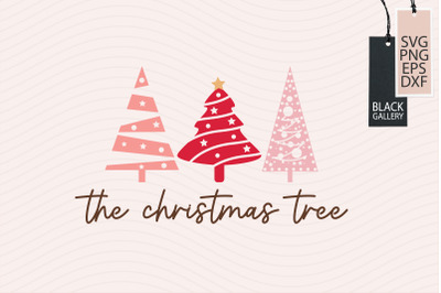 The Christmas tree Svg, Retro Christmas SVG, Christmas SVG