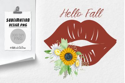 Hello fall Sublimation | Autumn Sublimation Design