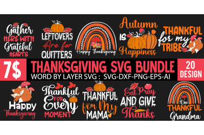 Fall SVG Bundle , Thanksgiving SVG Bundle , Funny Fall SVG Bundle Quot