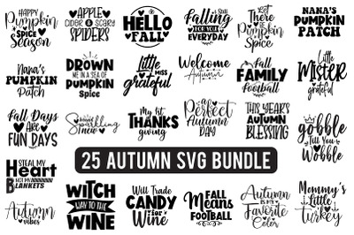 Autumn SVG Bundle, Fall SVG Bundle