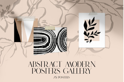 Abstract modern posters gallery