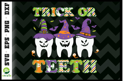 Halloween Vintage Trick or Teeth