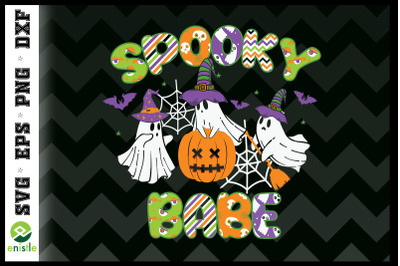 Spooky Babe Trick Or Treat Boo Halloween