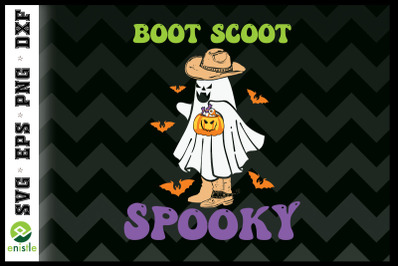 Retro Boot Scoot Spooky Boo Halloween