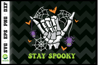 Stay Spooky Halloween Skeleton hand