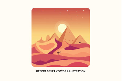 Desert Egypt Vector Illustration