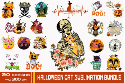 Halloween Cat Bundle-20 Designs-220920