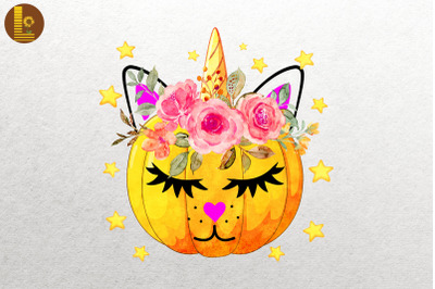 Cat Halloween Pumpkin